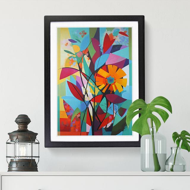 Constructivism Flowers Vol.5 - Single Picture Frame Print Marlow Home Co. Format: Oak Framed, Size: 34cm H x 25cm W on Productcaster.