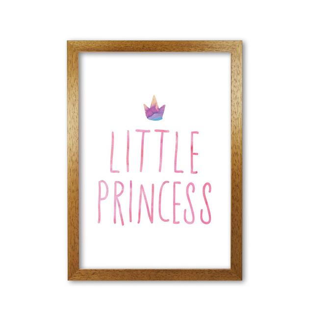 Little Princess - Painting East Urban Home Size: 85 cm H x 60 cm W x 5 cm D, Format: Honey Oak Frame on Productcaster.