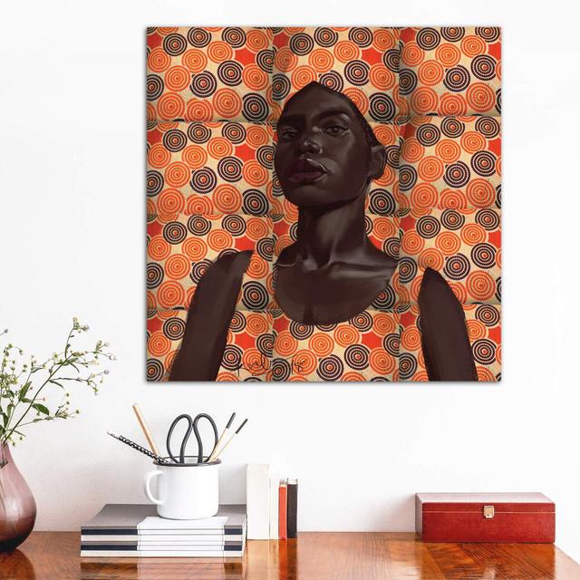 Wax Series II by Adekunle Adeleke - Wrapped Canvas Print Latitude Run Size: 66.04cm H x 66.04cm W x 1.91cm D on Productcaster.