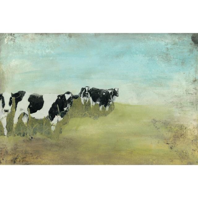 Country Drive Cows II by Naomi McCavitt - Wrapped Canvas Painting Brambly Cottage Size: 20cm H x 30cm W on Productcaster.