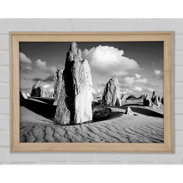 Desert Architect B n W - Einzelner Bilderrahmen Kunstdrucke Gracie Oaks Größe: 59,7 cm H x 84,1 cm B x 1,5 cm T on Productcaster.