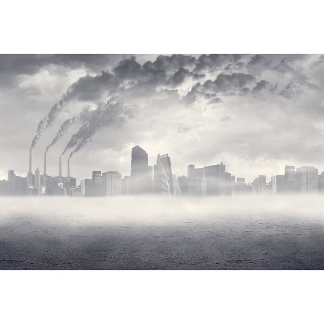 Air Pollution In City by CreativaImages - Wrapped Canvas Print 17 Stories Size: 20cm H x 30cm W on Productcaster.