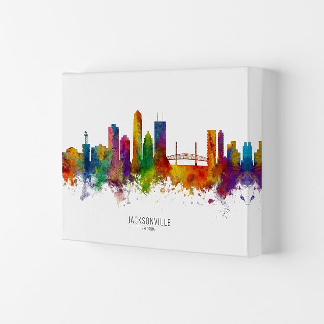 Jacksonville Florida Skyline by Michael Tompsett - Print Latitude Run Format: Wrapped Canvas, Size: 59.4cm H x 84cm W x 4cm D on Productcaster.