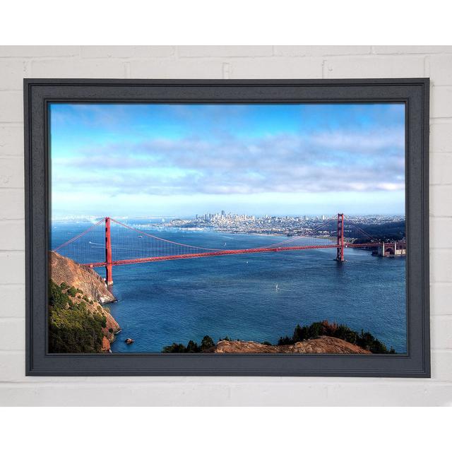 San Francisco Panorama Framed Print Highland Dunes Size: 59.7cm H x 84.1cm W x 1.5cm D, Format: Grey Framed Paper on Productcaster.