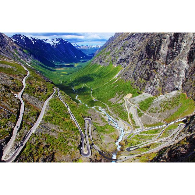 Trollstigen Trolls Ladder Dramatic Mountain Road Landscape In Norway by Agustavop - No Frame Print on Canvas Alpen Home Size: 20cm H x 30cm W on Productcaster.