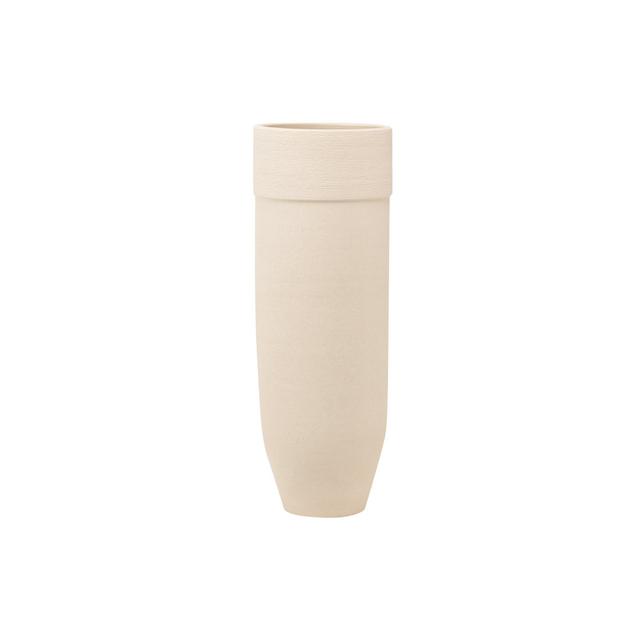 Bodenvase Garpe Interiores Farbe: beige, Größe: 80 cm H x 30 cm B x 30 cm T on Productcaster.