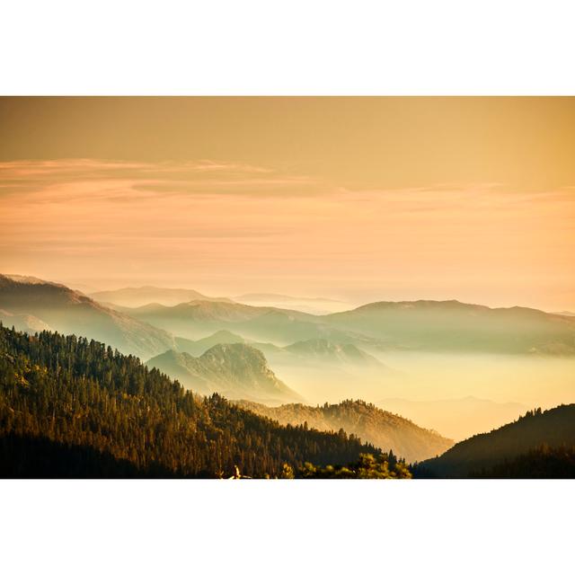 Mist On The Sierra Nevada Mountains by Pgiam - No Frame Print on Canvas Alpen Home Size: 30cm H x 46cm W on Productcaster.