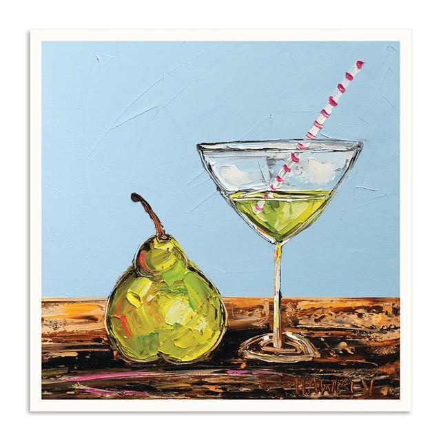 Peartini by Angela Hawkey - Painting on Canvas Rosalind Wheeler Format: Paper, Size: 41cm H x 41cm W x 1cm D on Productcaster.