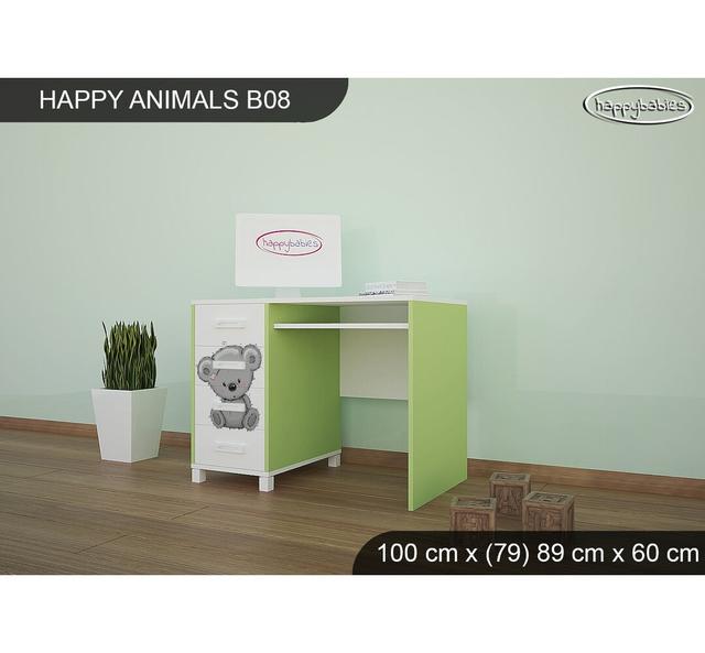 100cm Writing Desk Happy Babies Base Colour: Green on Productcaster.