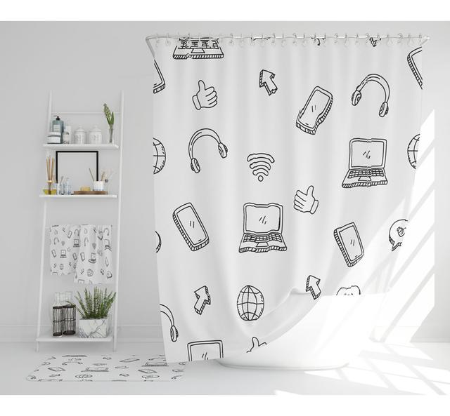 Natalieann Polyester Shower Curtain Set (Set of 3) East Urban Home on Productcaster.