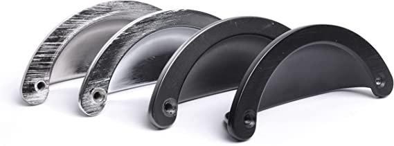 Kitchen Cabinet Door Drawer Cupboard Ariel Cup Handle (Pack Of 20, Black) (Set of 20) Symple Stuff Finish: Pewter on Productcaster.