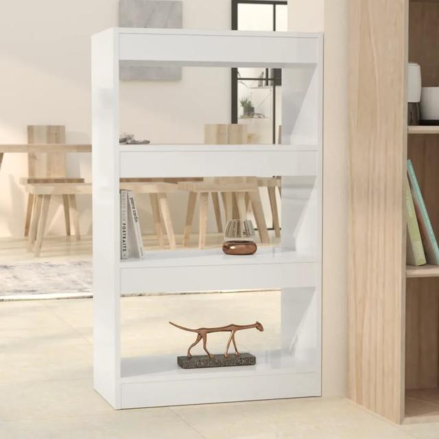 Geisha Bookcase Ebern Designs Colour: White, Size: 103.5cm H x 80cm W x 30cm D on Productcaster.