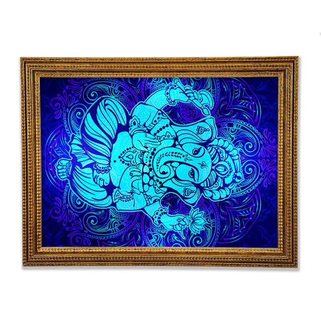 Hindu God Ganesha 4 Framed Print Latitude Vive Size: 29.7cm H x 42cm W x 3cm D, Format: Gold Framed Paper on Productcaster.