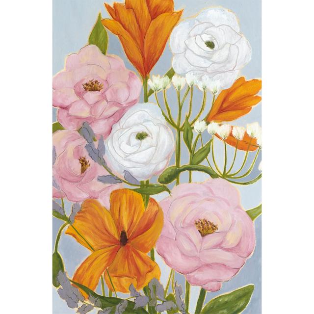 Morning Bouquet I by Grace Popp - Wrapped Canvas Painting Marlow Home Co. Size: 46cm H x 30cm W on Productcaster.