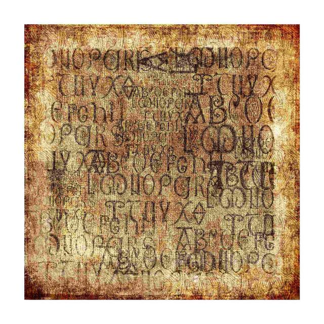 Georjean Old Letters Brown Indoor/Outdoor Rug East Urban Home Rug Size: Square 140cm on Productcaster.