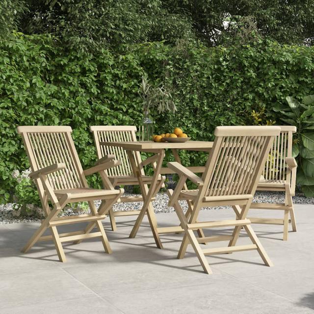 Bathgate 4 - Person Teak Dining Set (Set of 4) ClassicLiving on Productcaster.