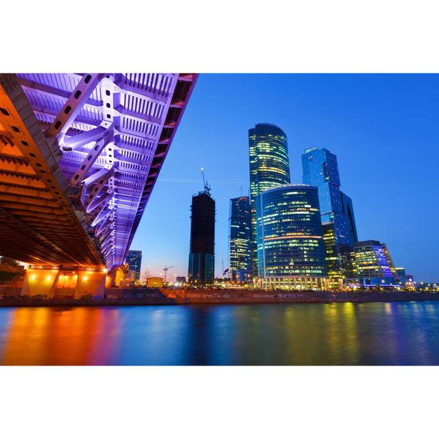 Moscow City by Sborisov - Wrapped Canvas Photograph 17 Stories Size: 61cm H x 91cm W on Productcaster.