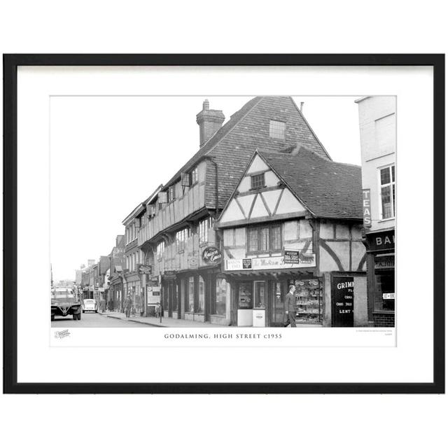 'Godalming, High Street C1955' by Francis Frith - Picture Frame Photograph Print on Paper The Francis Frith Collection Size: 45cm H x 60cm W x 2.3cm D on Productcaster.