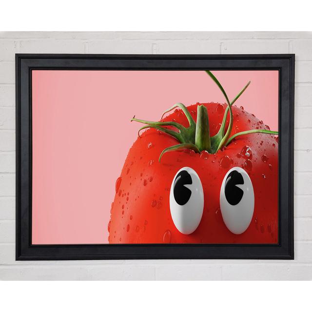 Tomato Stare Gerahmter Druck Happy Larry Größe: 29,7 cm H x 42 cm B x 1,5 cm T on Productcaster.