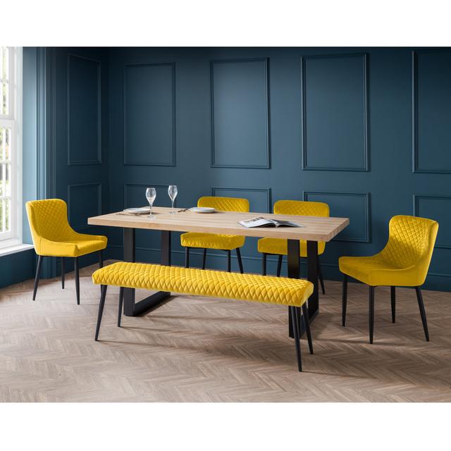 Wynnfield 6 - Person Dining Set Ivy Bronx Colour: Mustard on Productcaster.