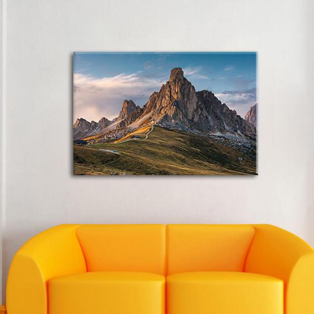 Leinwandbild Alpen Home Größe: 70 cm H x 100 cm B x 1,8 cm T on Productcaster.