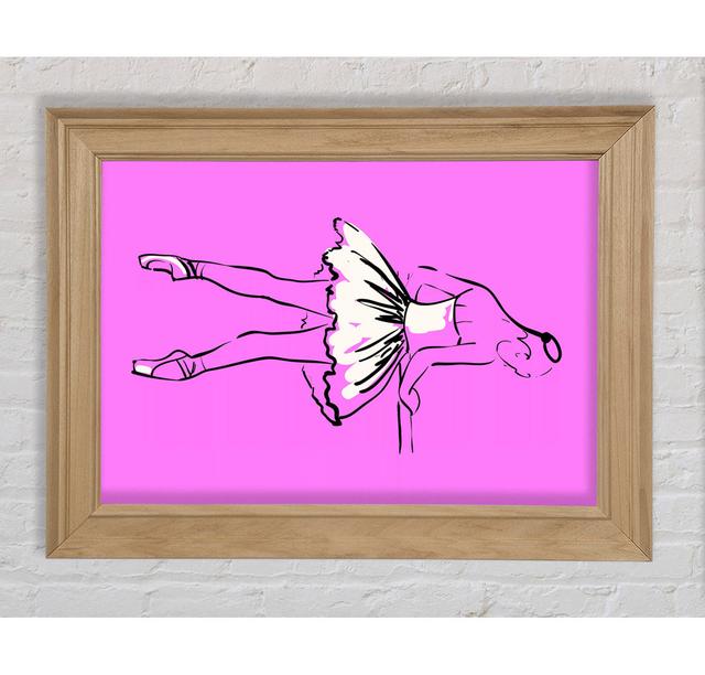 Pink White Ballerina 3 - Print Bright Star Size: 100cm H x 141.4cm W x 8cm D on Productcaster.