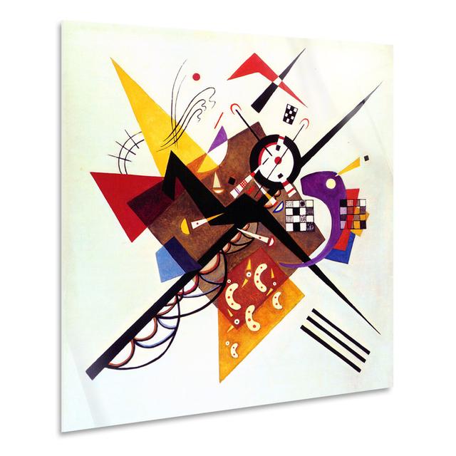 Ivy Bronx - Painting - Vassily Kandinsky - On The White II - Plexi Acrylic Glass - 100X100 - Ready To Hang - Modern Home Paintings Ivy Bronx Size: 70c on Productcaster.