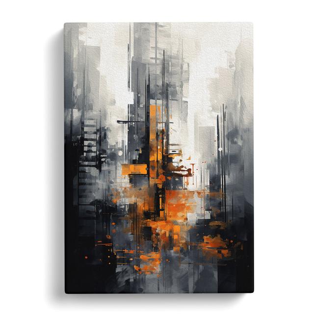 Skyscraper Gestural - Art Prints Marlow Home Co. Size: 60cm H x 40cm W x 3cm D on Productcaster.