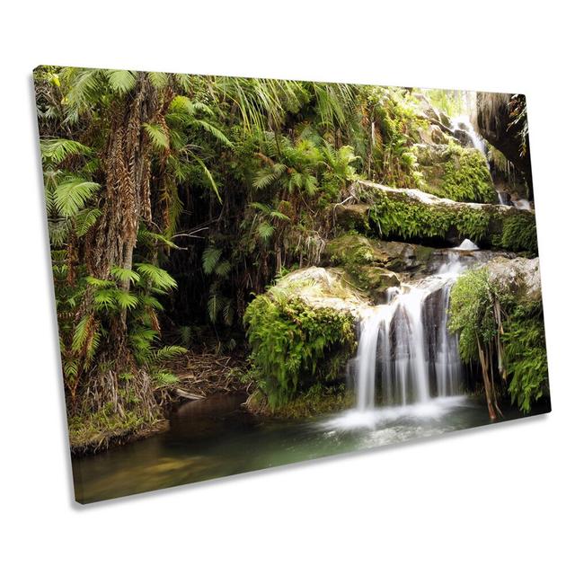 Woodlands Forest River - Wrapped Canvas Print Union Rustic Size: 40.6cm H x 61cm W x 2cm D on Productcaster.