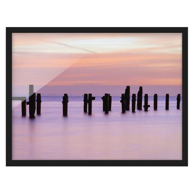 Picture With Frame - Sea Romanticism - Landscape 3:4 Highland Dunes Frame Option: Black Framed, Size: 70cm H x 100cm W x 2cm D on Productcaster.