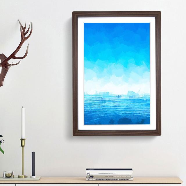 Ocean View in South Africa in Abstract - Picture Frame Graphic Art Print East Urban Home Frame Option: Walnut Framed, Size: 65cm H x 48cm W x 2cm D on Productcaster.