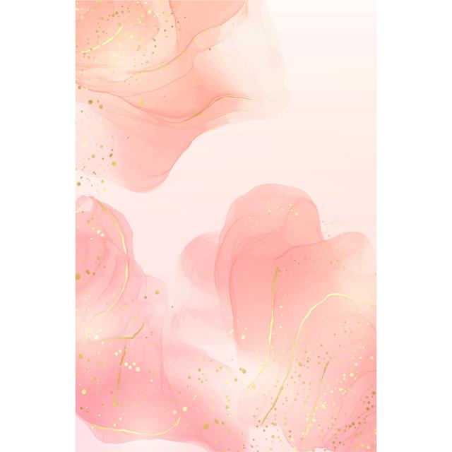 Rose Pink Liquid Background by Rose Pink Liquid Background - Wrapped Canvas Print Fairmont Park Size: 122cm H x 81cm W x 3.8cm D on Productcaster.