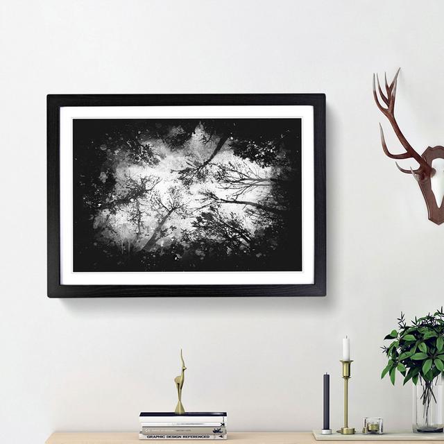 Vaulted Tree Branches - Picture Frame Graphic Art Print East Urban Home Frame Option: Black Framed, Size: 24cm H x 33cm W x 2cm D on Productcaster.