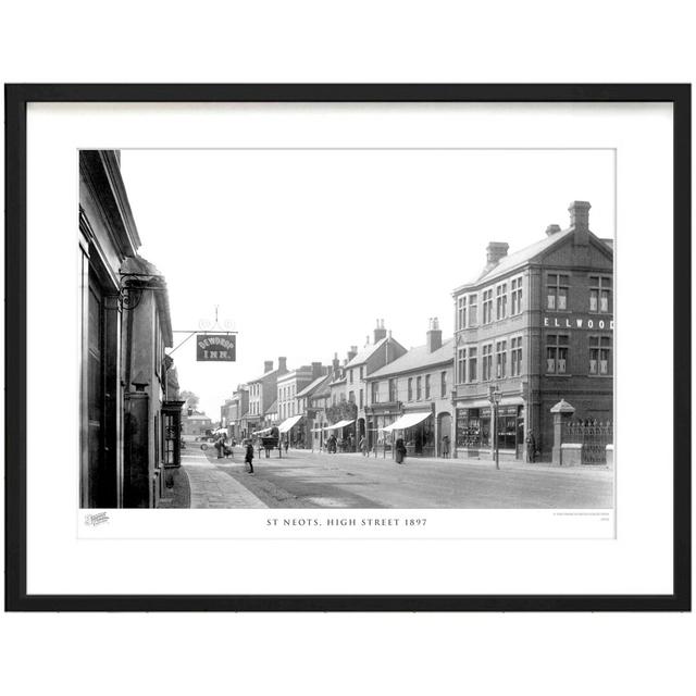 'St Neots, High Street 1897' by Francis Frith - Picture Frame Photograph Print on Paper The Francis Frith Collection Size: 60cm H x 80cm W x 2.3cm D on Productcaster.