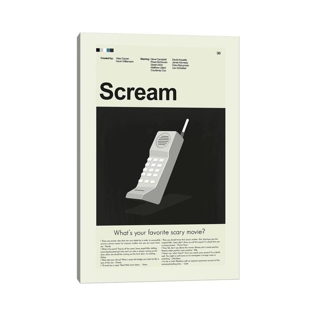 Scream by Erin Hagerman - Wrapped Canvas Graphic Art Print Happy Larry Size: 45.72cm H x 30.48cm W x 1.91cm D on Productcaster.