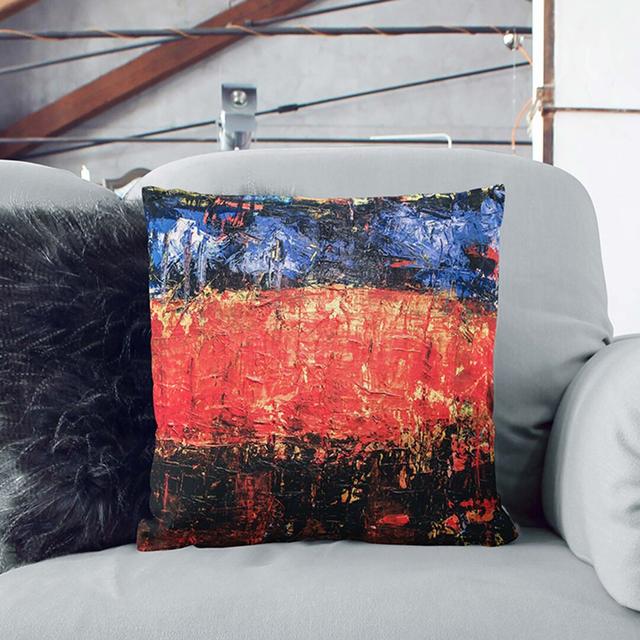 Abstract Square Throw Cushion East Urban Home Size: 40 x 40 cm on Productcaster.