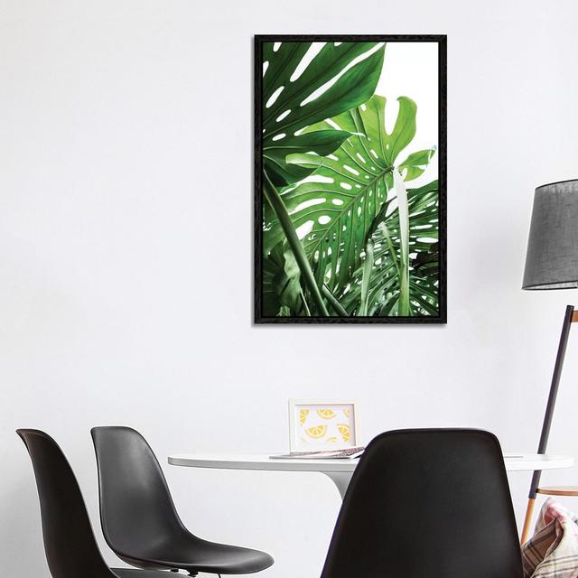 Dschungel von Sisi & Seb - Galerie-verpackte Leinwand Giclée Sansibar Home Größe: 101,06 cm H x 66,04 cm B x 3,81 cm T, Format: Schwarzer Rahmen on Productcaster.