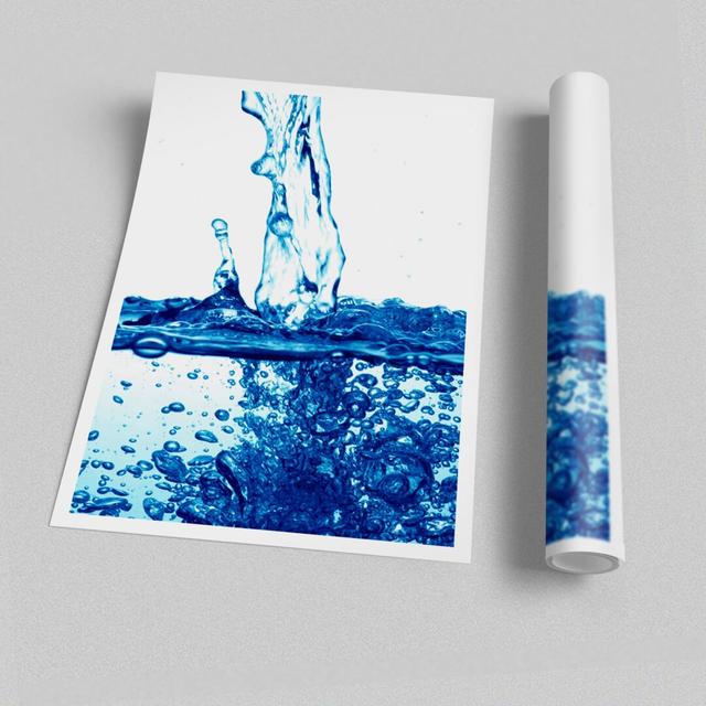 Blue Water Fizz - Photograph Print on Paper East Urban Home Size: 84.1cm H x 118.9cm W on Productcaster.