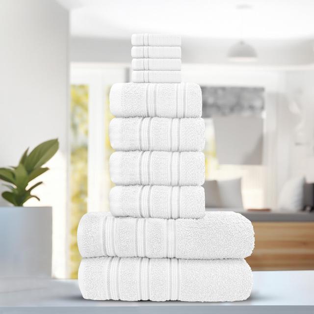 Pelote Cotton Bath Towel 17 Stories Colour: White on Productcaster.