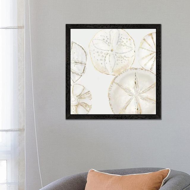 'Sea Patterns I' by Aimee Wilson - Floater Frame Graphic Art Print on Canvas Highland Dunes Frame Option: Black Framed, Size: 45.72cm H x 45.72cm W x on Productcaster.