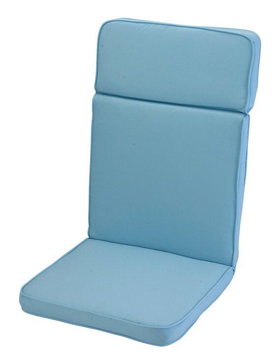 Garden Seat/Back Cushion Symple Stuff Fabric: Placid Blue on Productcaster.