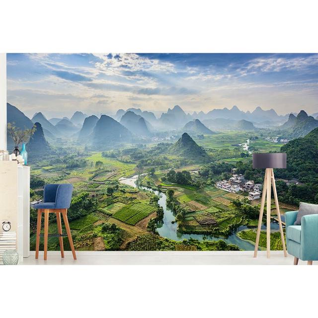 Farnum Frosted Finish Paste the Wall Mural Alpen Home Size: 318cm H x 520cm W on Productcaster.