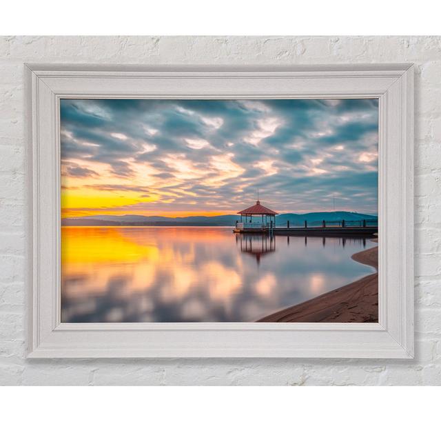 Stage On The Pier Framed Print Highland Dunes Size: 42cm H x 59.7cm W on Productcaster.