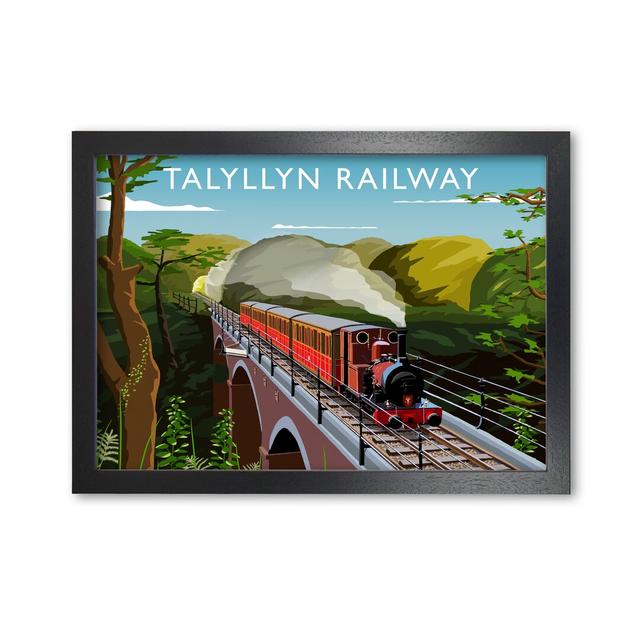 Poster Talyllyn Railway von Richard O'Neill 17 Stories Größe: 84,1 cm H x 59,4 cm B x 3 cm T, Format: Schwarzer Rahmen on Productcaster.