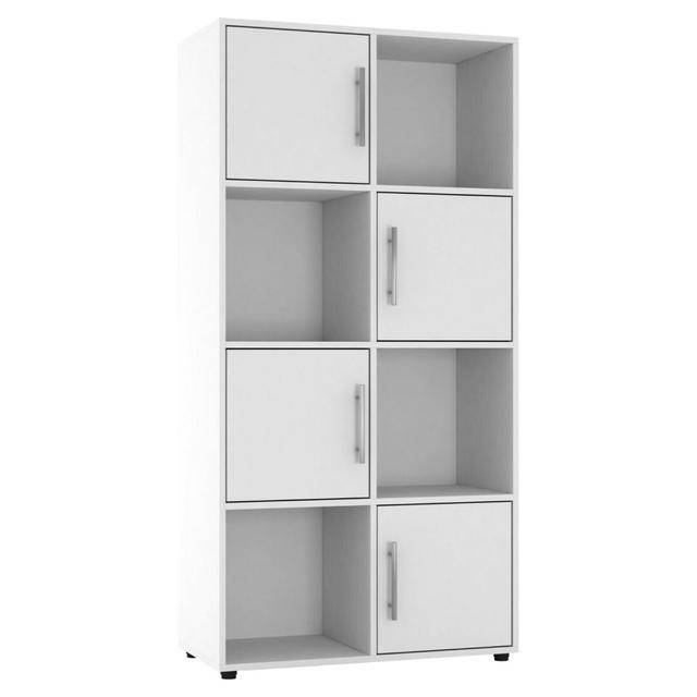 Bernold Bookcase 17 Stories Colour: White on Productcaster.