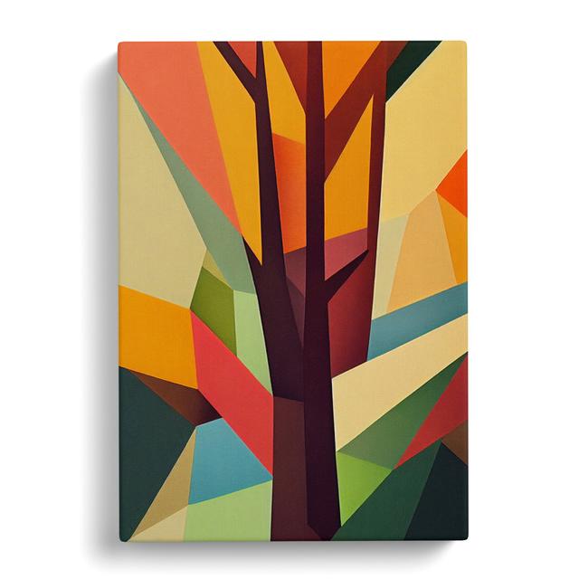 Tree Abstract Block Vol.1 - Wrapped Canvas Graphic Art Marlow Home Co. Size: 60cm H x 40cm W x 3cm D on Productcaster.