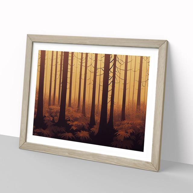 A Miraculous Forest - Picture Frame Photograph Alpen Home Size: 46cm H x 64cm W x 2cm D, Frame Colour: Oak Framed on Productcaster.