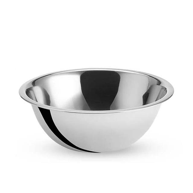 Mixing Bowl Large Deep Metal Dish Salad Food Serving Stainless Steel Salad Bowlbowl Diameter=24 Cm Vinod Size: 8.5" H x 24" W on Productcaster.