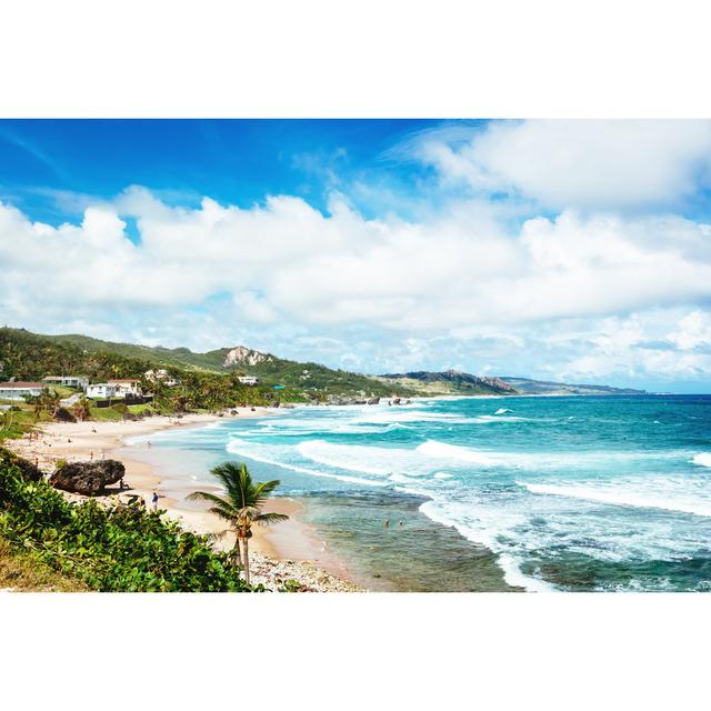 Bathsheba Beach In Barbados by TommL - No Frame Art Prints on Canvas Beachcrest Home Size: 51cm H x 76cm W on Productcaster.