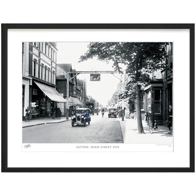 'Sutton, High Street 1932' by Francis Frith - Picture Frame Photograph Print on Paper The Francis Frith Collection Size: 45cm H x 60cm W x 2.3cm D, Co on Productcaster.